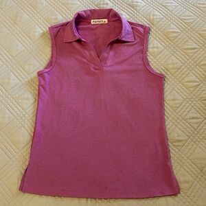 PANSEE Girls Collared Sleeveless Top, Purple, Size 12 Year